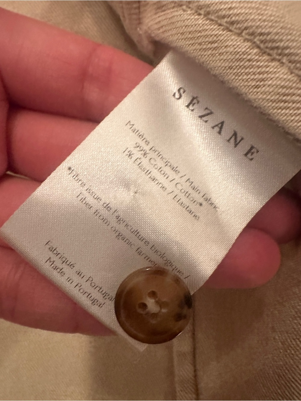 Sezane Will Jacket Tan Size L - Picture 4 of 4
